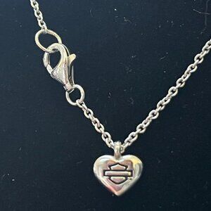 Harley-Davidson Silver Heart Necklace
